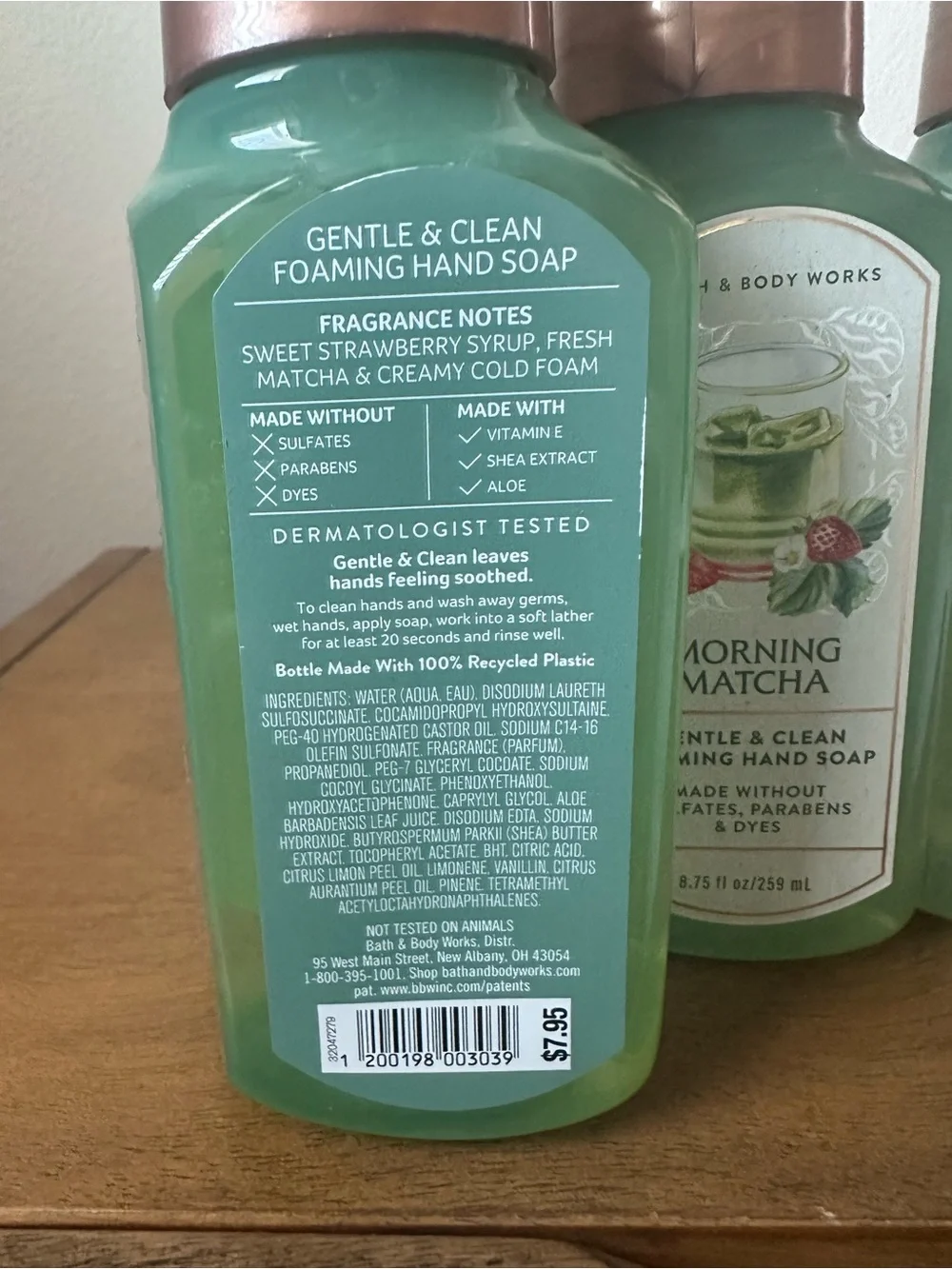 X3 Bath & Body Works Morning Matcha Gentle & Clean Foaming Hand Soaps NEW